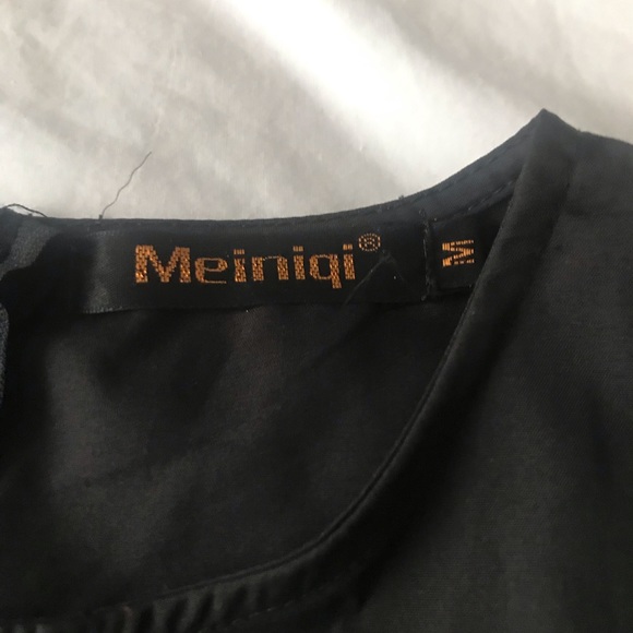 ☀️ Black midi dress - Picture 3 of 6